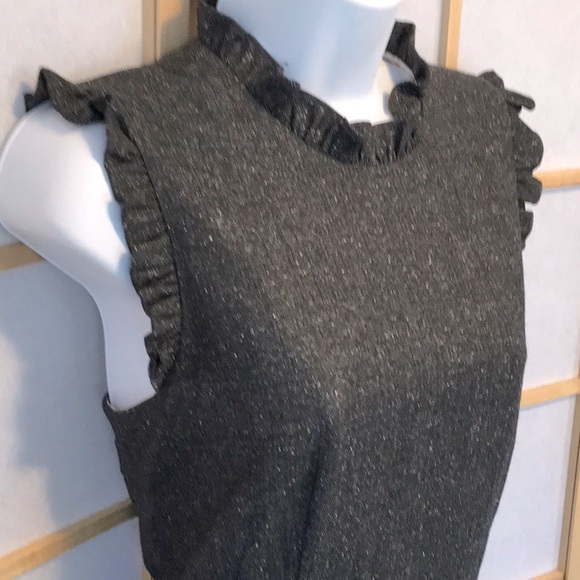 Rebecca Taylor Ruffled Herringbone Dress - Picture 3 of 11